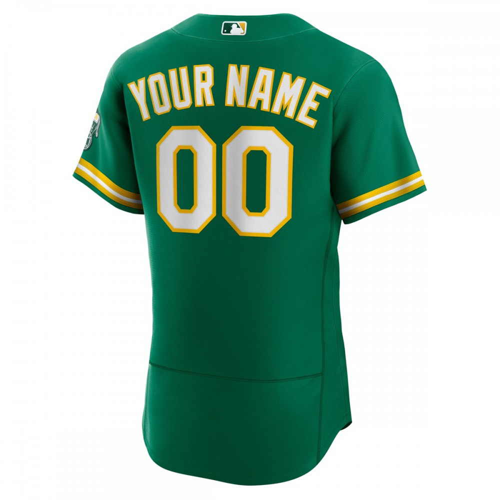 Oakland Athletics Alternate Authentic Custom Jersey - Kelly Green-Pro Kit Vault | Brand New 26/27 Sports Jerseys