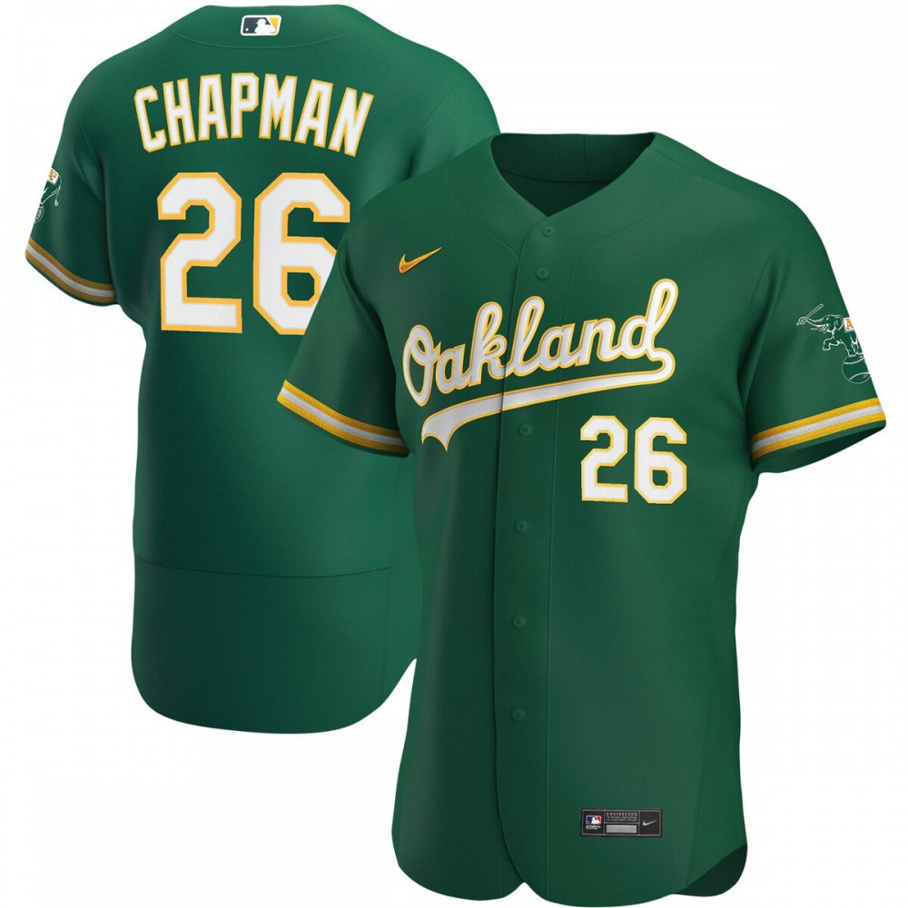 Matt Chapman Oakland Athletics Alternate Authentic Player Jersey - Kelly Green-Pro Kit Vault | Brand New 26/27 Sports Jerseys