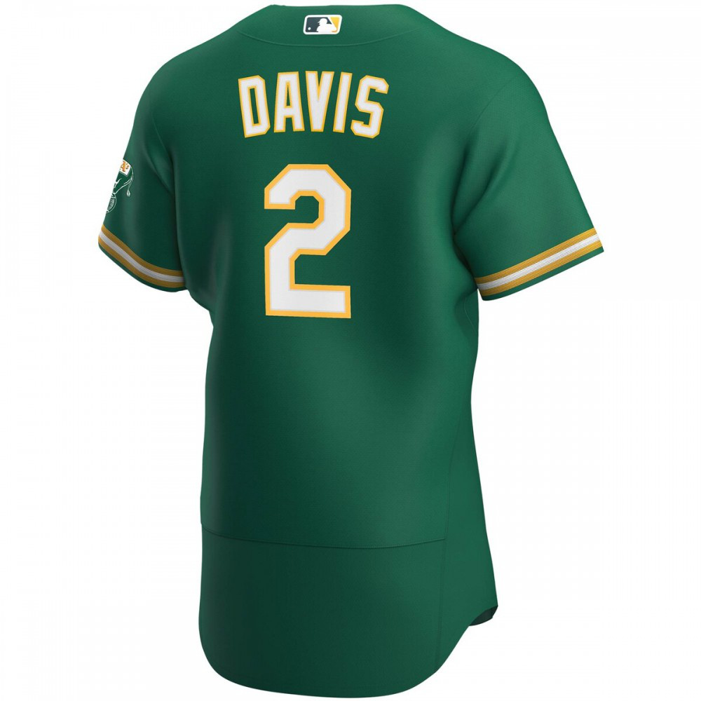 Khris Davis Oakland Athletics Alternate Authentic Player Jersey - Kelly Green-Pro Kit Vault | Brand New 26/27 Sports Jerseys