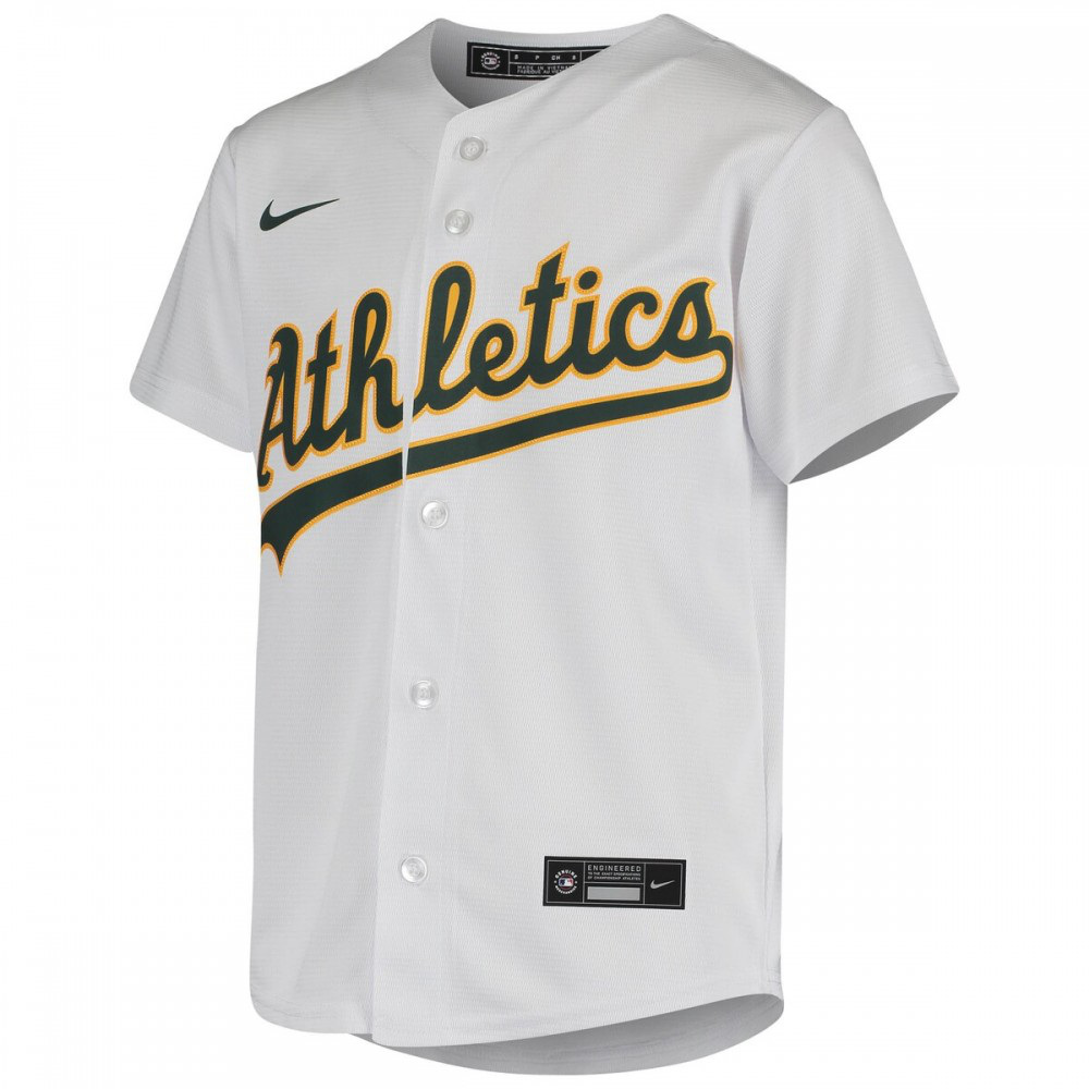 Khris Davis Oakland Athletics Youth Home Jersey - White-Pro Kit Vault | Brand New 26/27 Sports Jerseys