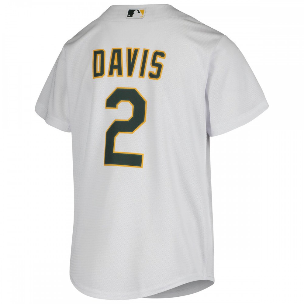 Khris Davis Oakland Athletics Youth Home Jersey - White-Pro Kit Vault | Brand New 26/27 Sports Jerseys