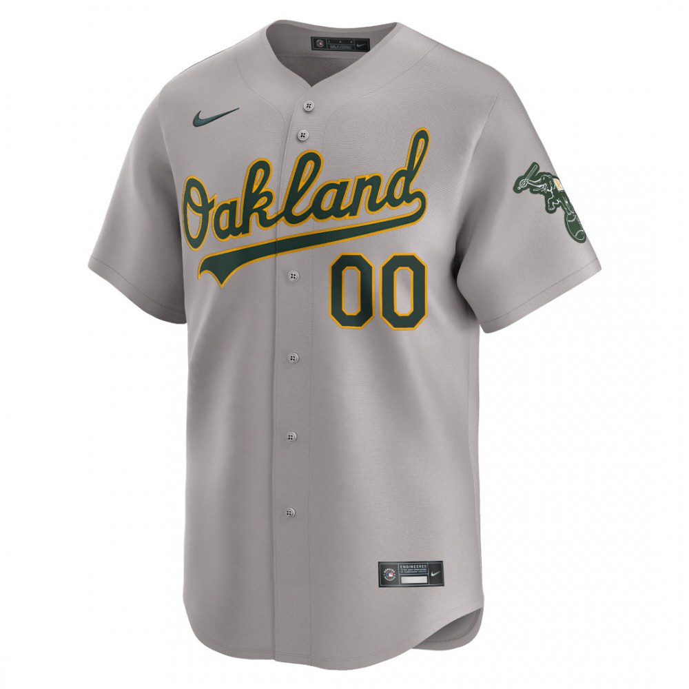 Oakland Athletics Away Limited Custom Jersey - Gray-Pro Kit Vault | Brand New 26/27 Sports Jerseys
