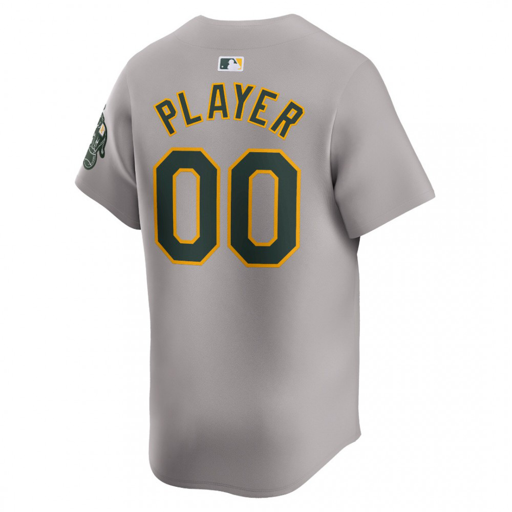 Oakland Athletics Away Limited Custom Jersey - Gray-Pro Kit Vault | Brand New 26/27 Sports Jerseys