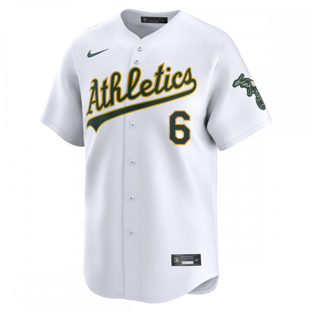 Jordan Diaz Oakland Athletics Home Limited Player Jersey - White-Pro Kit Vault | Brand New 26/27 Sports Jerseys