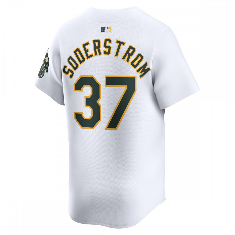 Tyler Soderstrom Oakland Athletics Home Limited Player Jersey - White-Pro Kit Vault | Brand New 26/27 Sports Jerseys