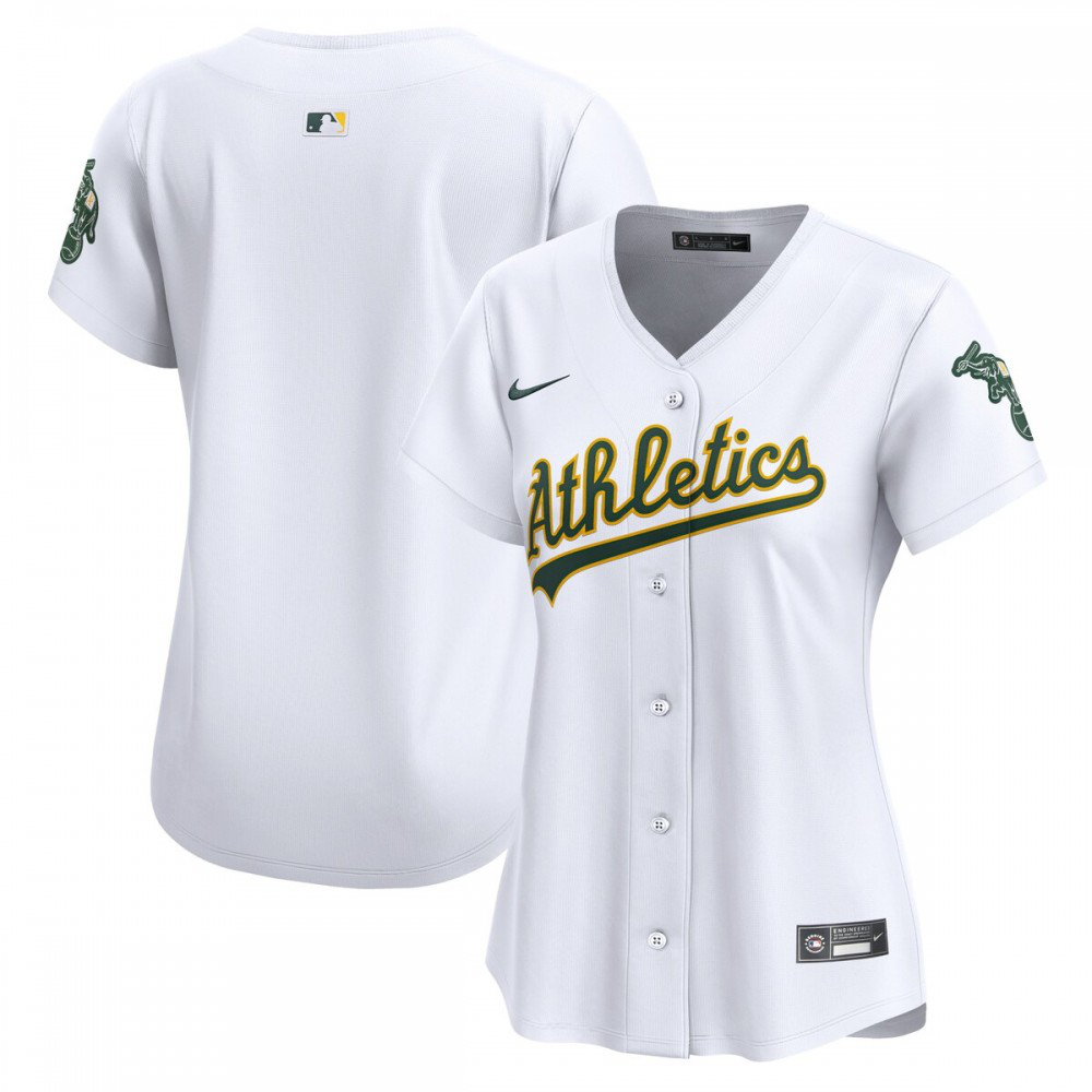 Oakland Athletics Women's Home Limited Jersey - White-Pro Kit Vault | Brand New 26/27 Sports Jerseys