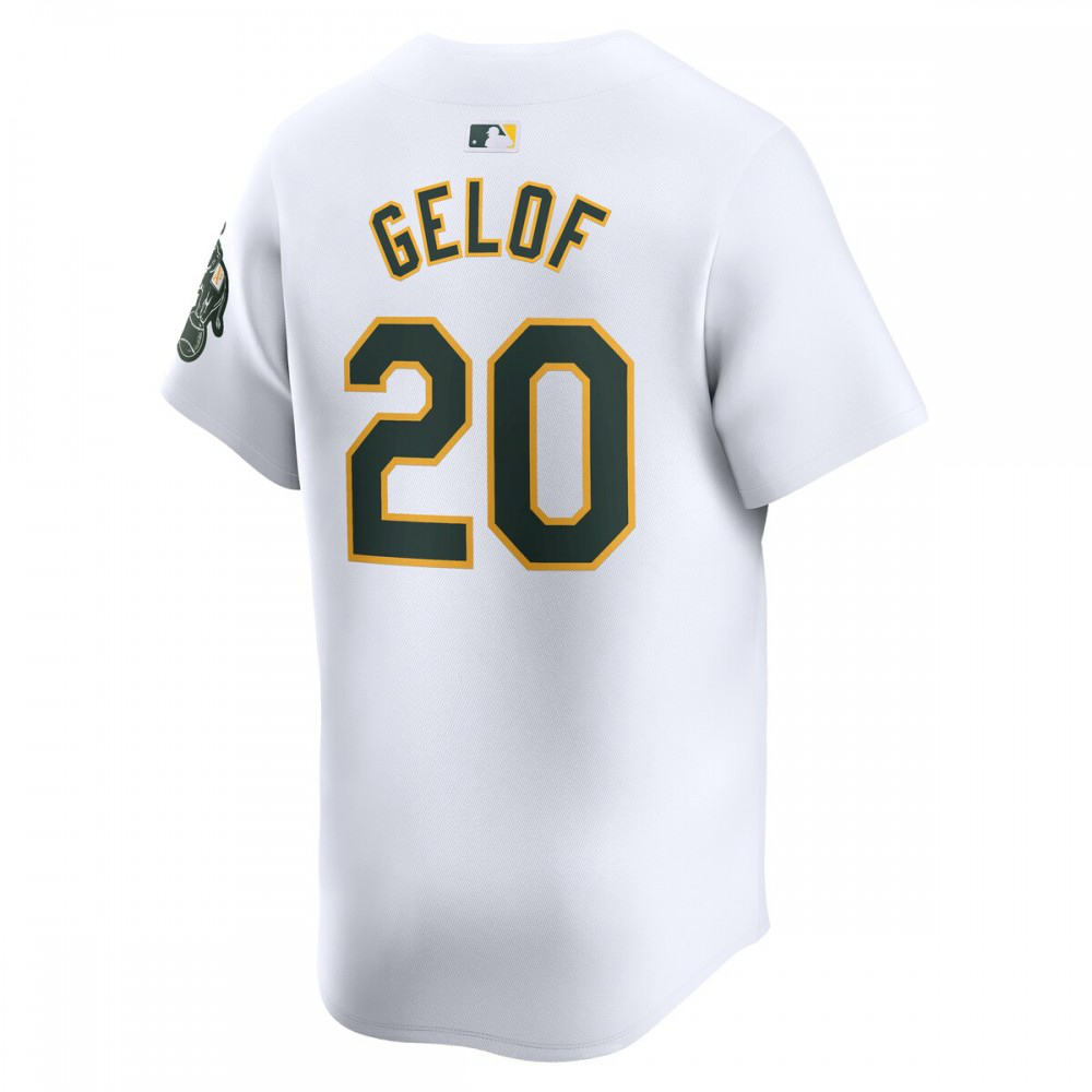 Zack Gelof Oakland Athletics Home Limited Player Jersey - White-Pro Kit Vault | Brand New 26/27 Sports Jerseys