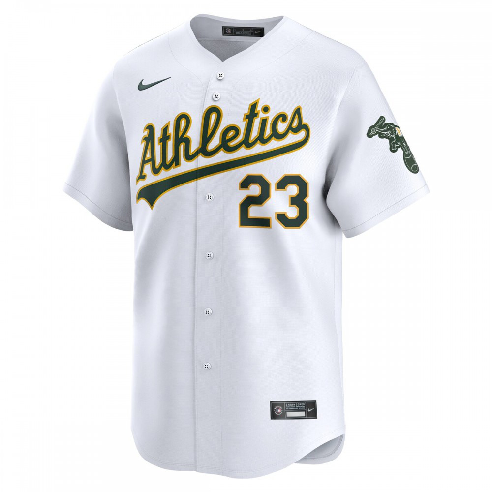 Shea Langeliers Oakland Athletics Home Limited Player Jersey - White-Pro Kit Vault | Brand New 26/27 Sports Jerseys