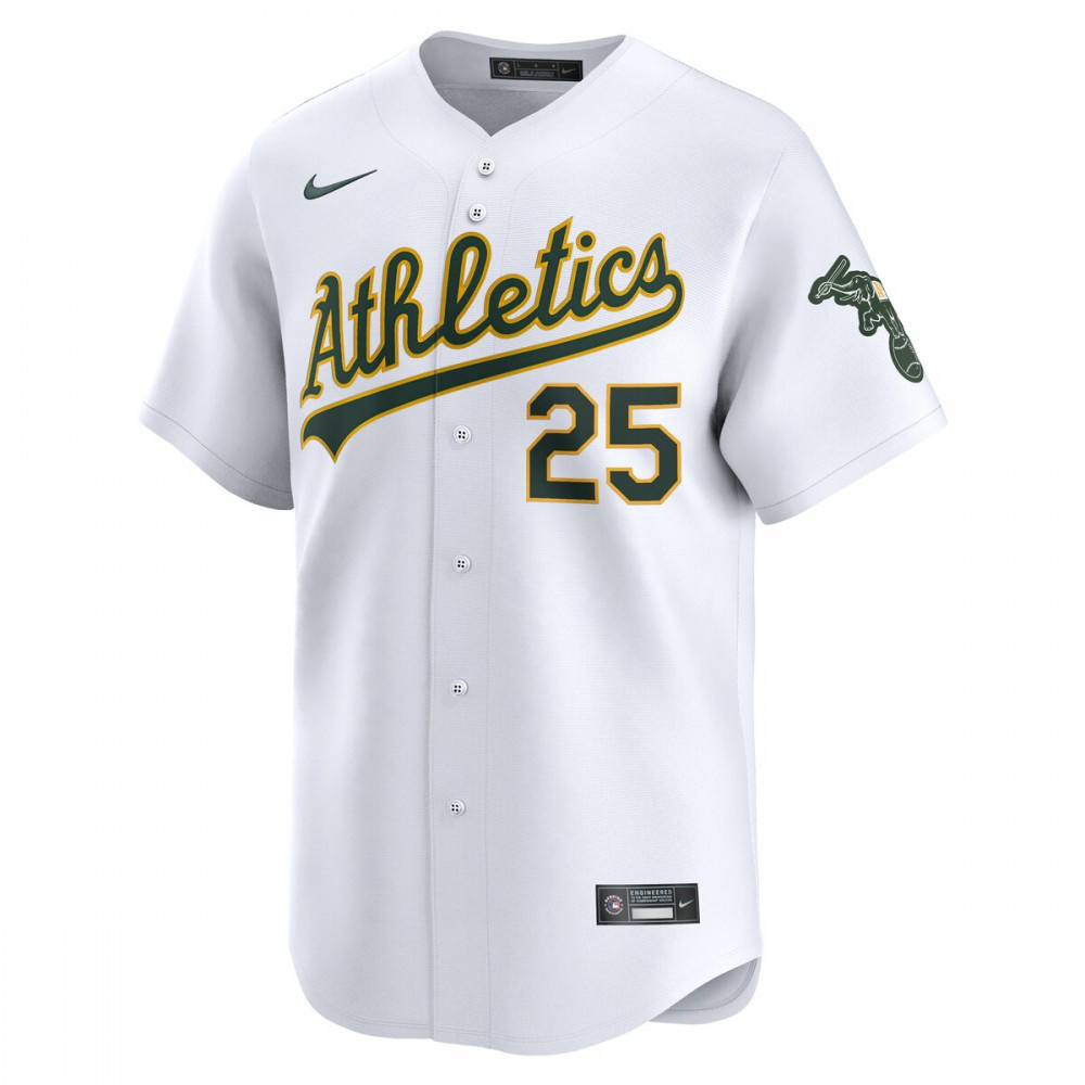 Brent Rooker Oakland Athletics Home Limited Player Jersey - White-Pro Kit Vault | Brand New 26/27 Sports Jerseys
