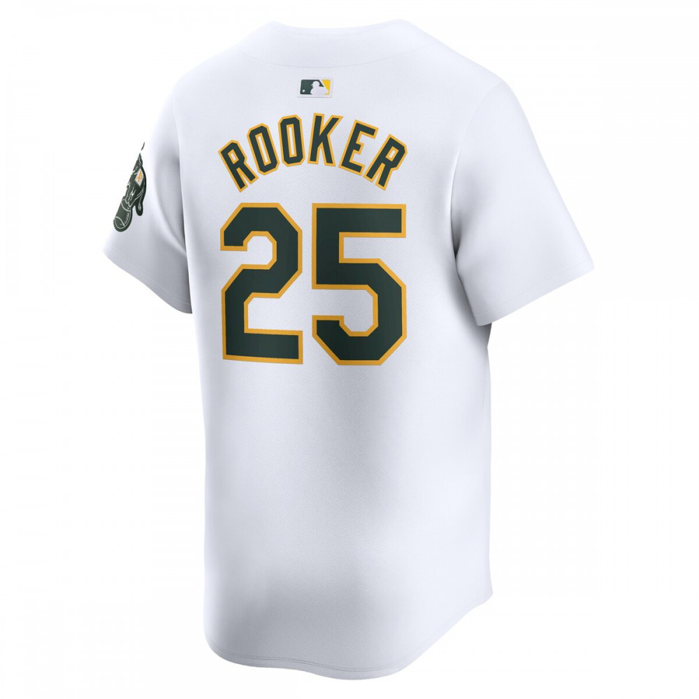 Brent Rooker Oakland Athletics Home Limited Player Jersey - White-Pro Kit Vault | Brand New 26/27 Sports Jerseys