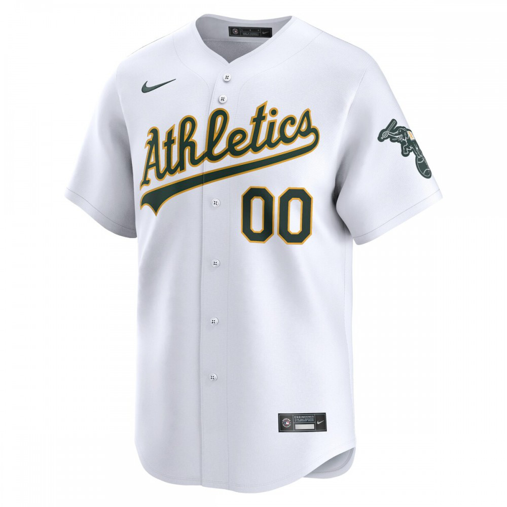 Oakland Athletics Home Limited Custom Jersey - White-Pro Kit Vault | Brand New 26/27 Sports Jerseys
