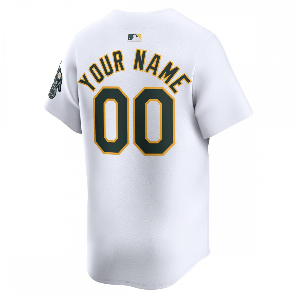 Oakland Athletics Home Limited Custom Jersey - White-Pro Kit Vault | Brand New 26/27 Sports Jerseys