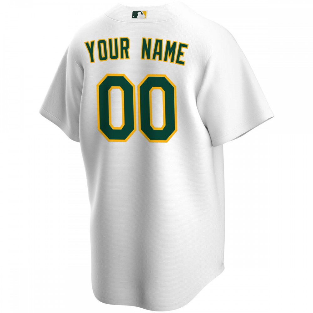 Oakland Athletics Home Replica Custom Jersey - White-Pro Kit Vault | Brand New 26/27 Sports Jerseys