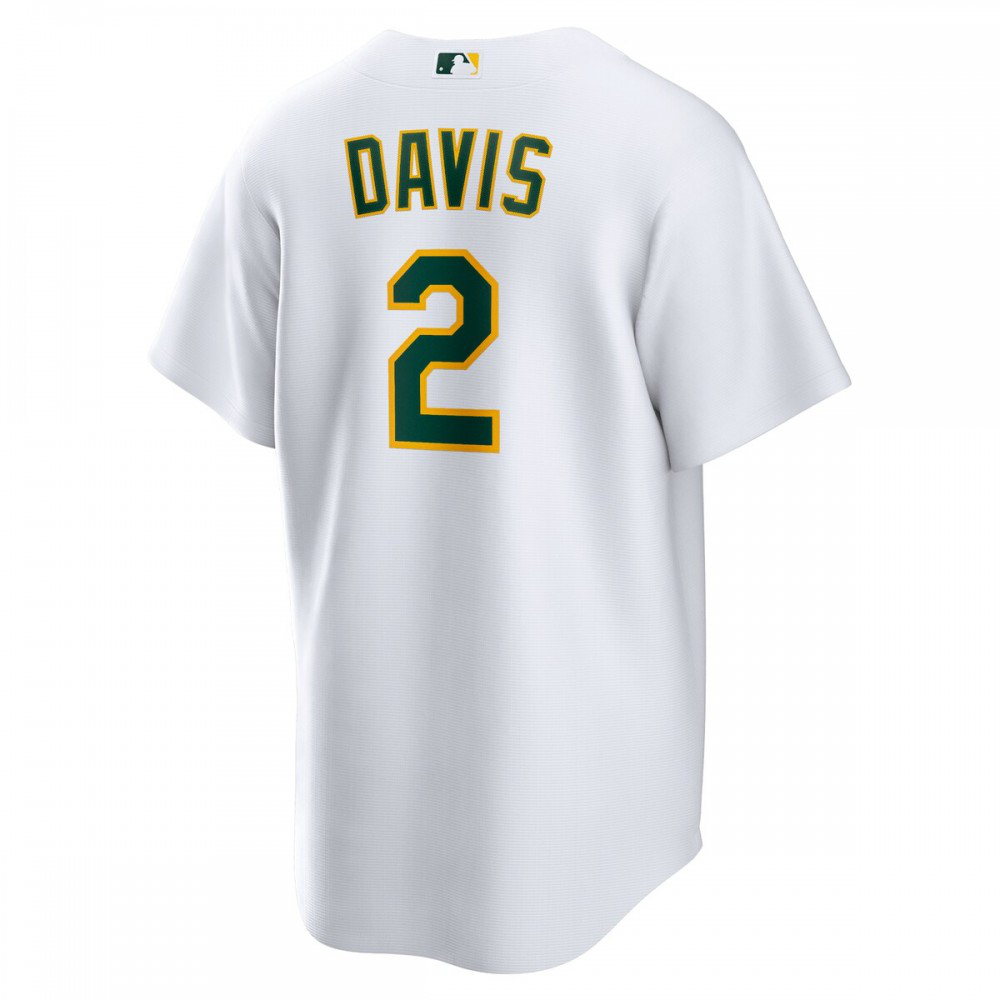 Khris Davis Oakland Athletics Home Replica Player Name Jersey - White-Pro Kit Vault | Brand New 26/27 Sports Jerseys