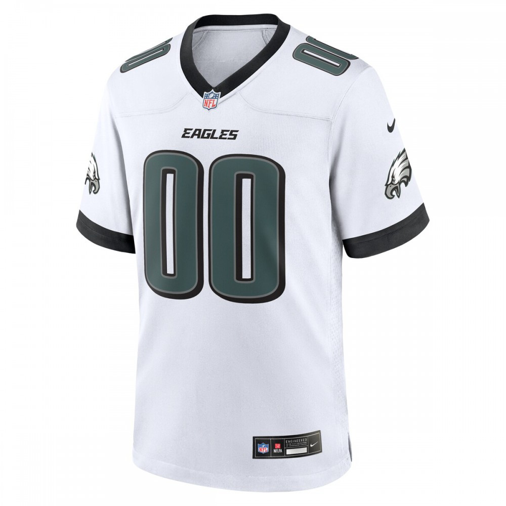 Philadelphia Eagles Custom Game Jersey - White-Pro Kit Vault | Brand New 26/27 Sports Jerseys