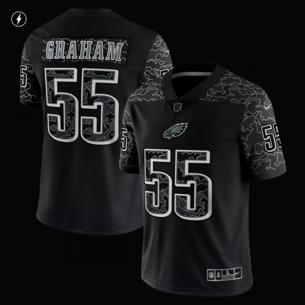 Brandon Graham Philadelphia Eagles RFLCTV Limited Jersey - Black-Pro Kit Vault | Brand New 26/27 Sports Jerseys