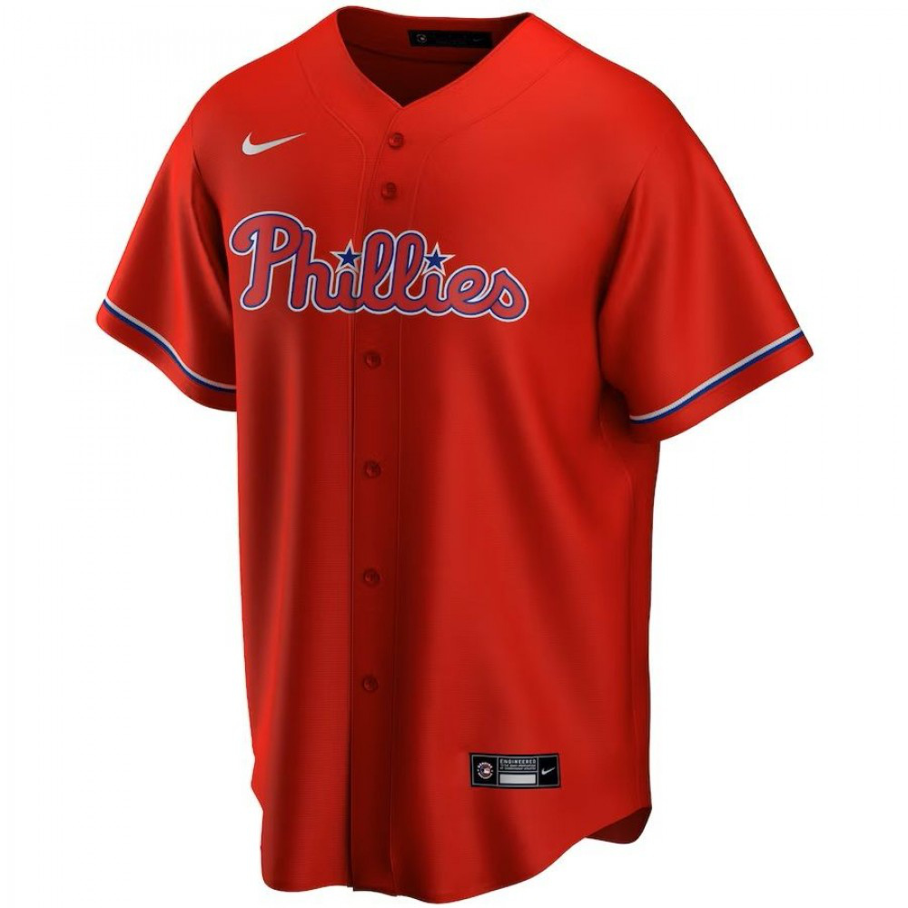 Philadelphia Phillies Youth Alternate Replica Team Jersey - Red-Pro Kit Vault | Brand New 26/27 Sports Jerseys
