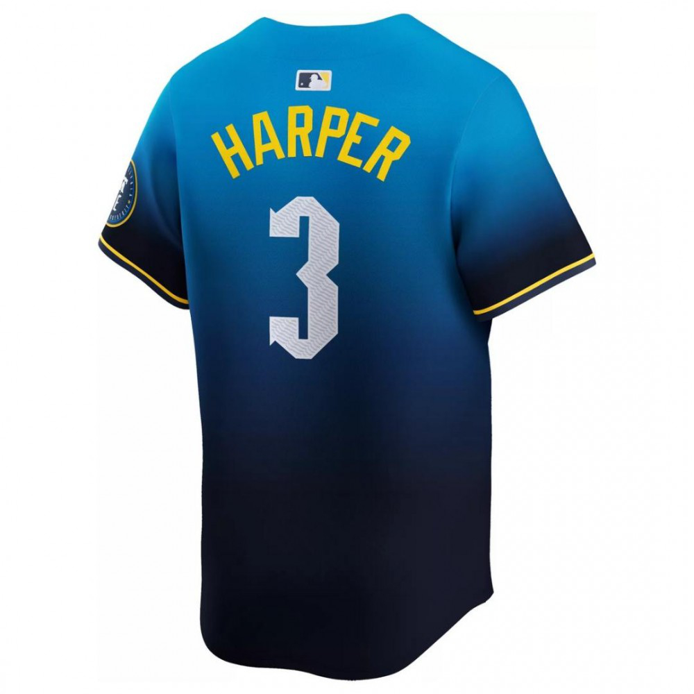 Bryce Harper Philadelphia Phillies 2024 City Connect Limited Player Jersey - Blue-Pro Kit Vault | Brand New 26/27 Sports Jerseys