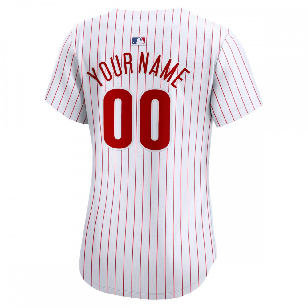 Philadelphia Phillies Women's Home Limited Custom Jersey - White-Pro Kit Vault | Brand New 26/27 Sports Jerseys