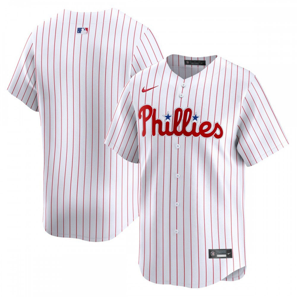 Philadelphia Phillies Youth Home Limited Jersey - White-Pro Kit Vault | Brand New 26/27 Sports Jerseys