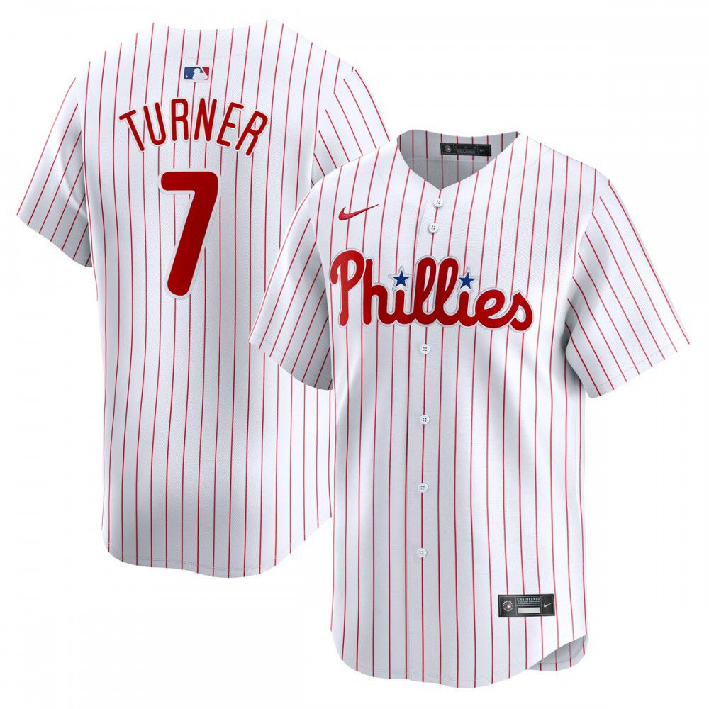 Trea Turner Philadelphia Phillies Youth Home Limited Player Jersey - White-Pro Kit Vault | Brand New 26/27 Sports Jerseys