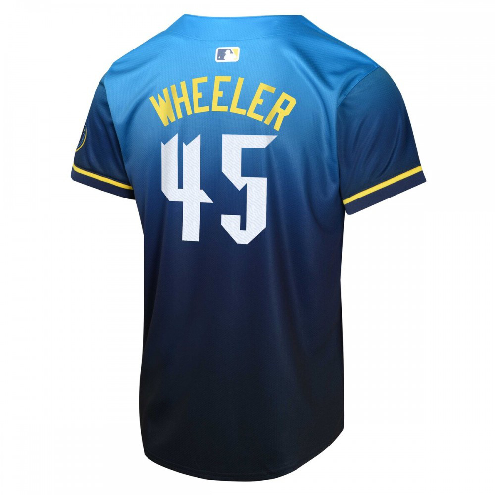 Zack Wheeler Philadelphia Phillies Youth 2024 City Connect Limited Player Jersey - Blue-Pro Kit Vault | Brand New 26/27 Sports Jerseys
