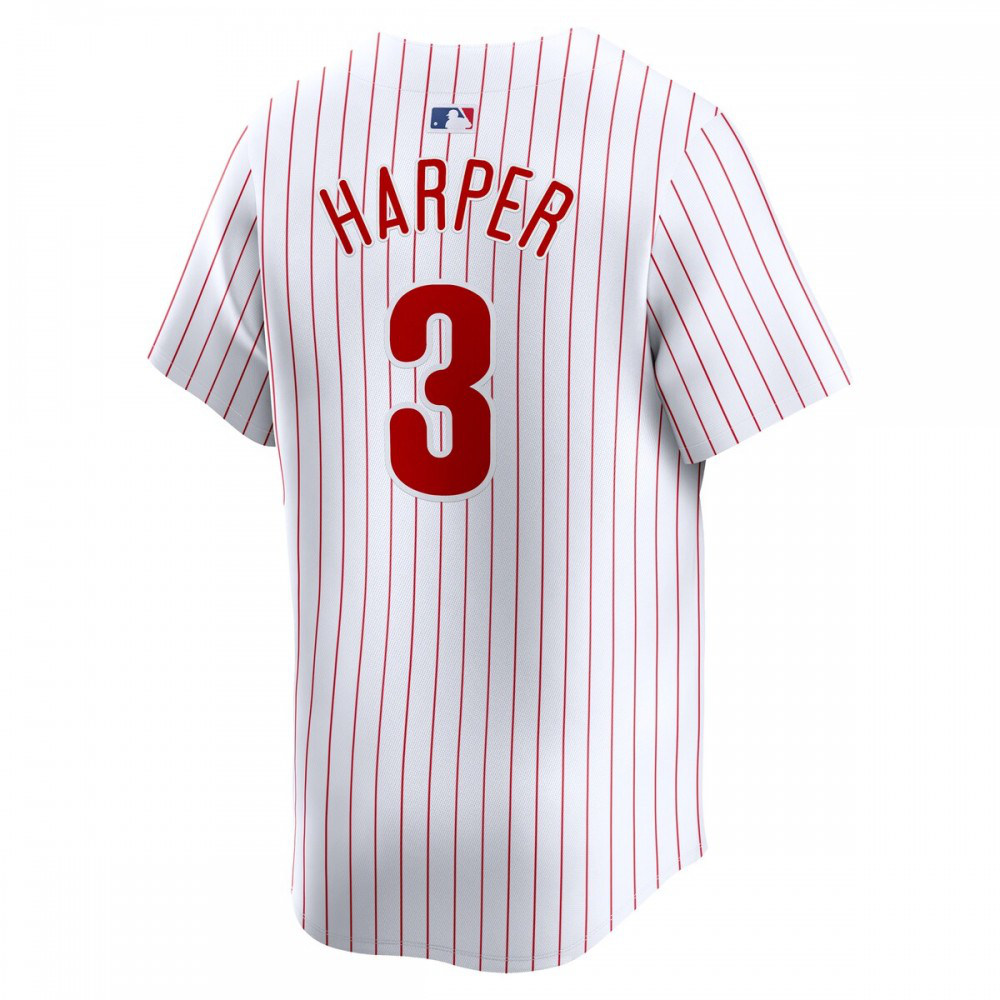 Bryce Harper Philadelphia Phillies Youth Home Limited Player Jersey - White-Pro Kit Vault | Brand New 26/27 Sports Jerseys