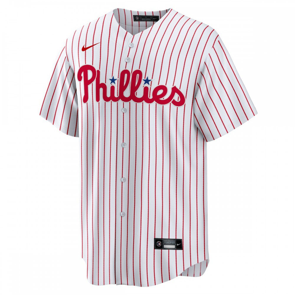 Trea Turner Philadelphia Phillies Home Replica Player Jersey - White-Pro Kit Vault | Brand New 26/27 Sports Jerseys