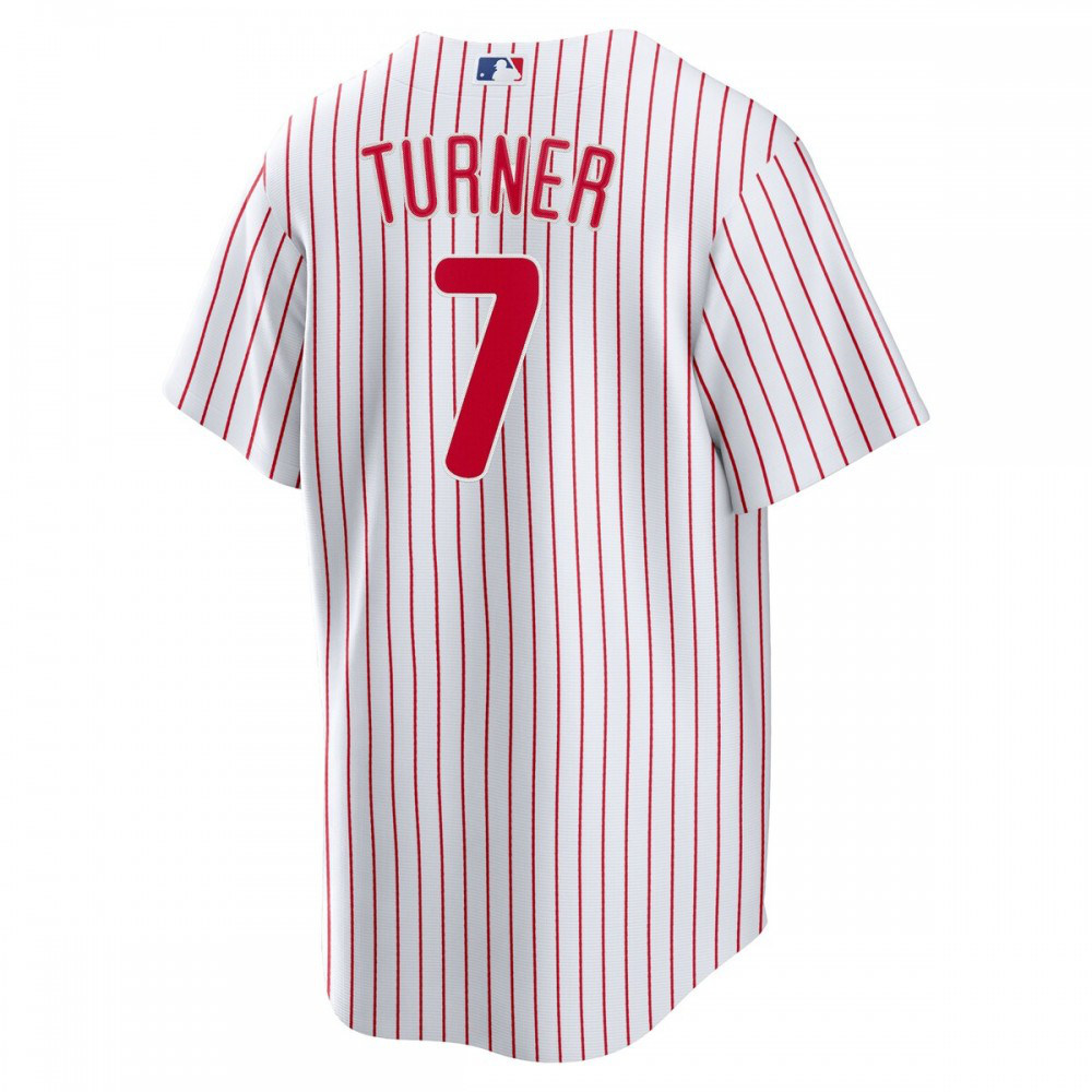 Trea Turner Philadelphia Phillies Home Replica Player Jersey - White-Pro Kit Vault | Brand New 26/27 Sports Jerseys