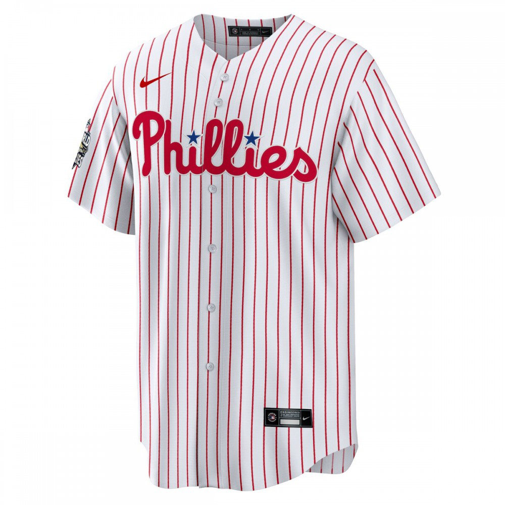 Philadelphia Phillies 2022 World Series Home Custom Replica Jersey - White/Red-Pro Kit Vault | Brand New 26/27 Sports Jerseys