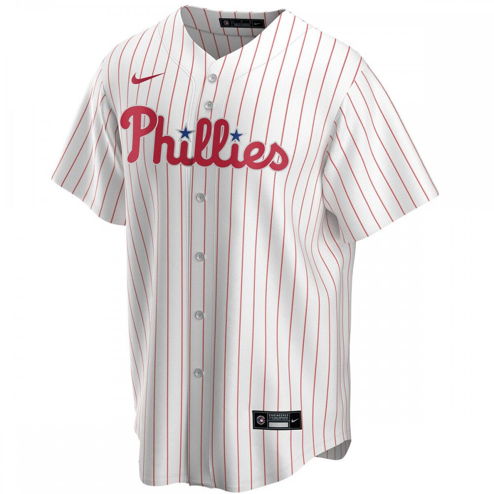 Philadelphia Phillies Home Replica Custom Jersey - White-Pro Kit Vault | Brand New 26/27 Sports Jerseys