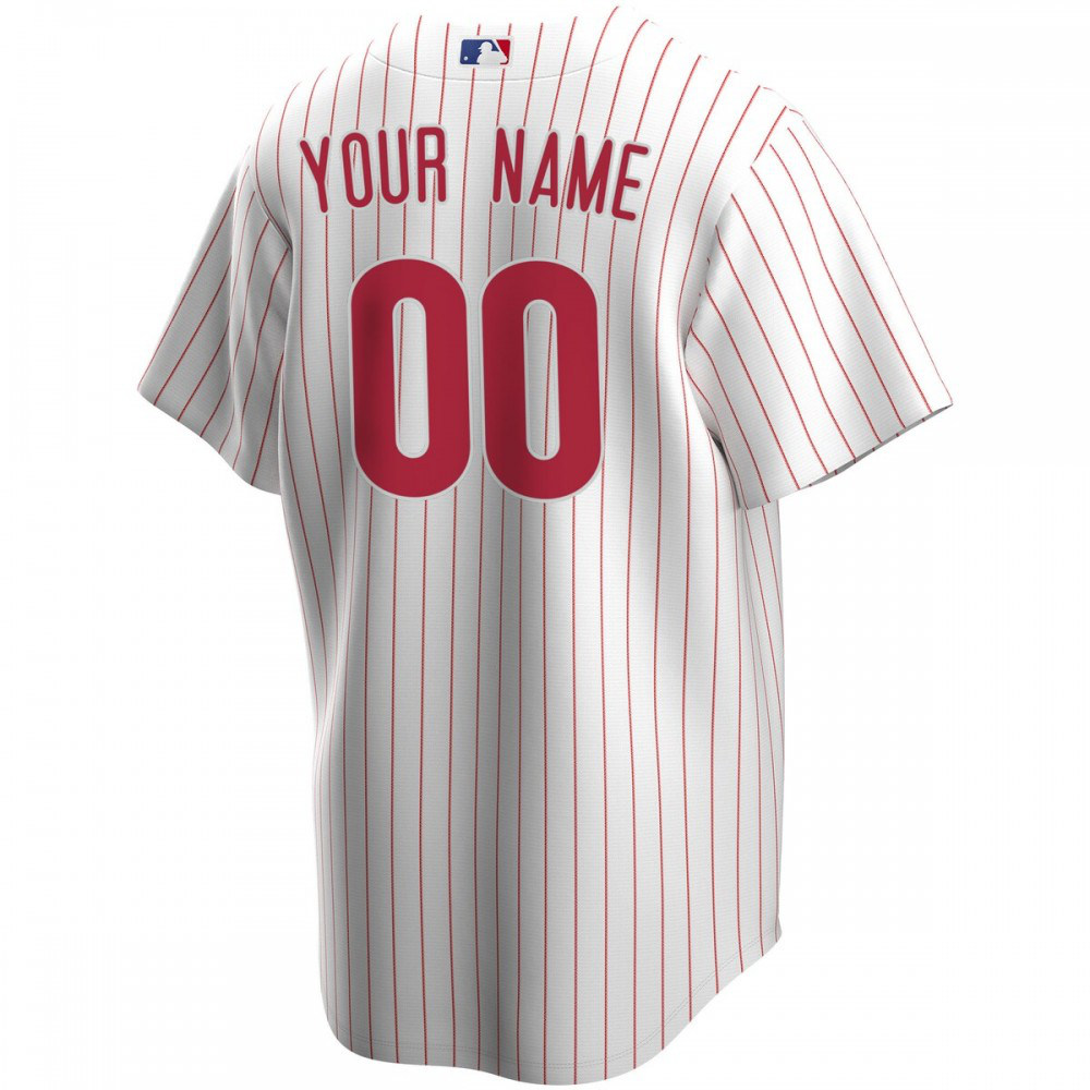 Philadelphia Phillies Home Replica Custom Jersey - White-Pro Kit Vault | Brand New 26/27 Sports Jerseys