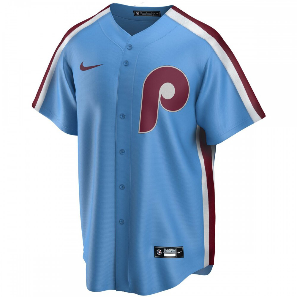 Mike Schmidt Philadelphia Phillies Road Cooperstown Collection Replica Player Jersey - Light Blue-Pro Kit Vault | Brand New 26/27 Sports Jerseys