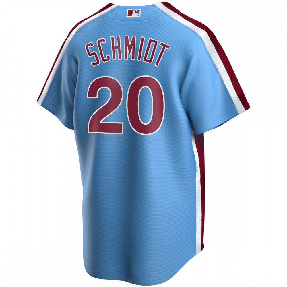 Mike Schmidt Philadelphia Phillies Road Cooperstown Collection Replica Player Jersey - Light Blue-Pro Kit Vault | Brand New 26/27 Sports Jerseys
