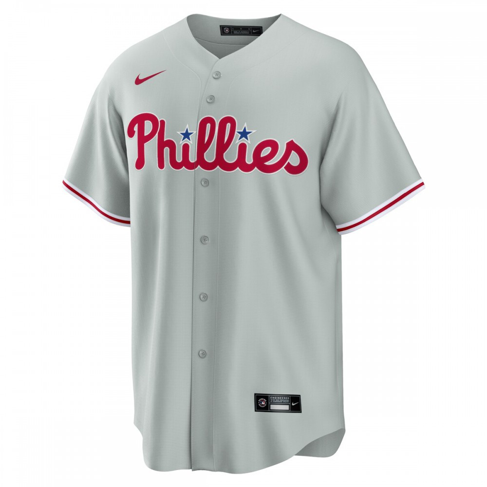 Philadelphia Phillies Road Replica Team Jersey - Gray-Pro Kit Vault | Brand New 26/27 Sports Jerseys