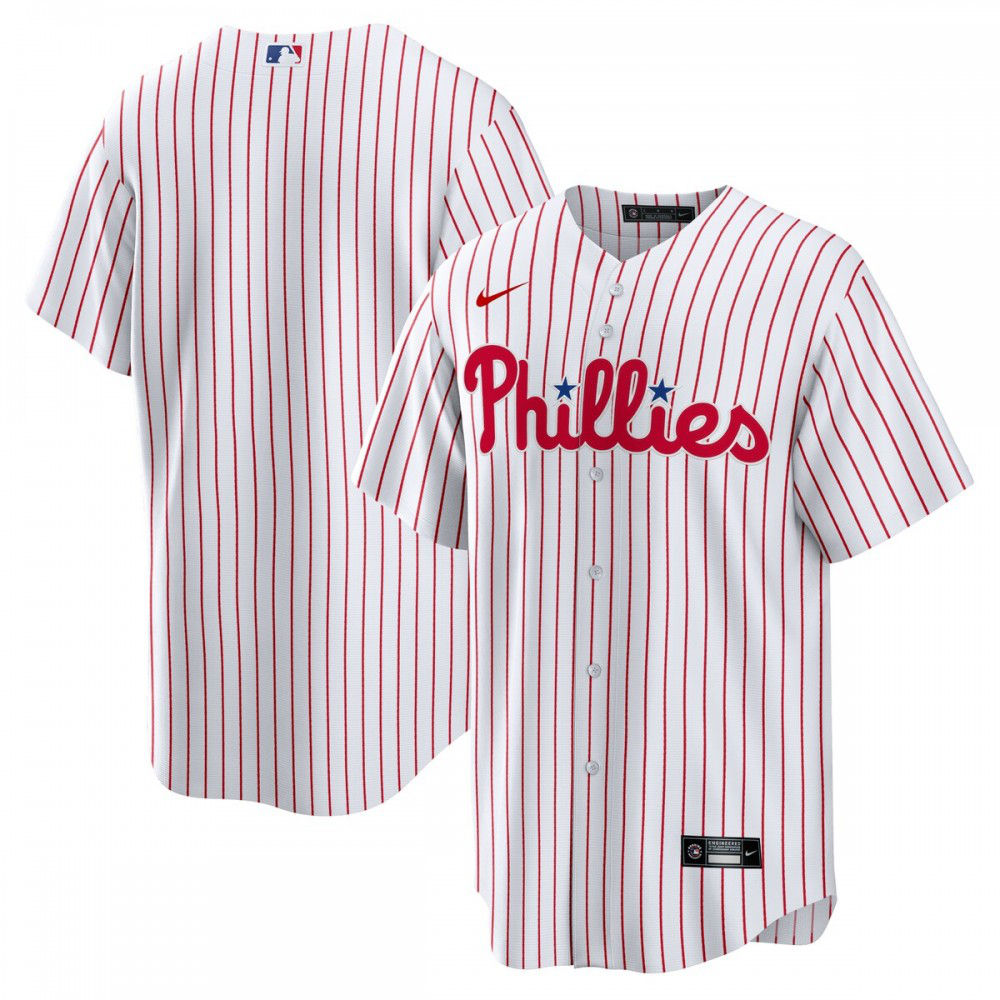 Philadelphia Phillies Home Replica Team Jersey - White-Pro Kit Vault | Brand New 26/27 Sports Jerseys
