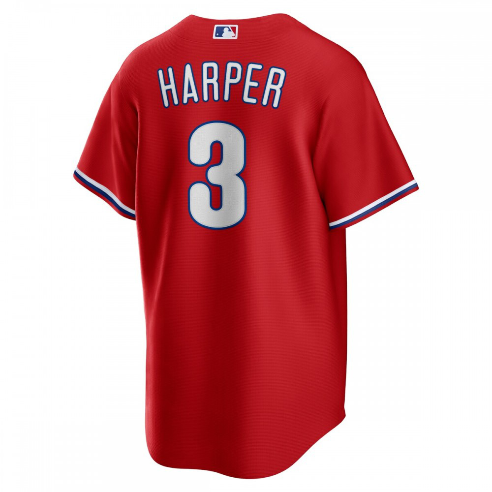 Bryce Harper Philadelphia Phillies Alternate Replica Player Name Jersey - Red-Pro Kit Vault | Brand New 26/27 Sports Jerseys