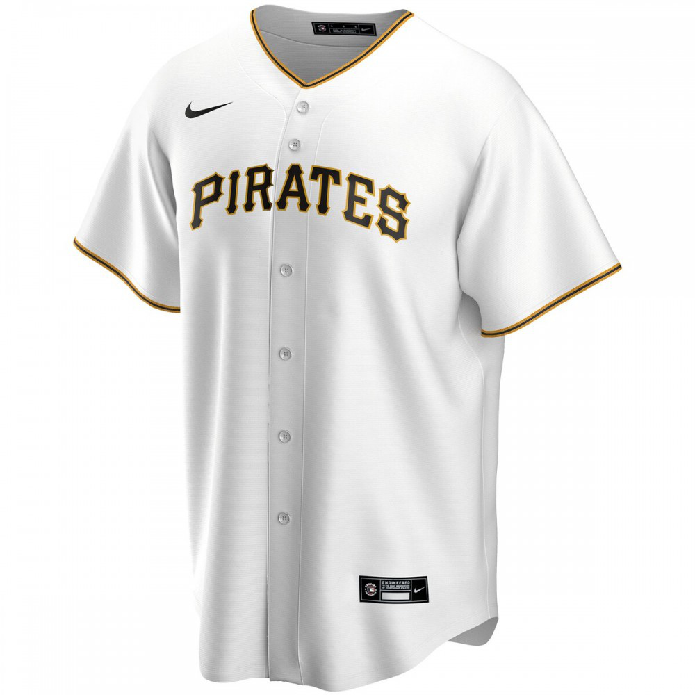 Pittsburgh Pirates Home Replica Custom Jersey - White-Pro Kit Vault | Brand New 26/27 Sports Jerseys