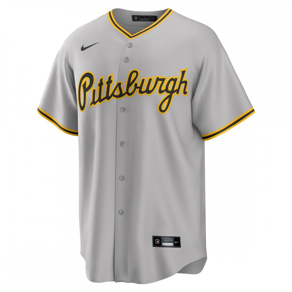 Pittsburgh Pirates Road Custom Replica Jersey - Gray-Pro Kit Vault | Brand New 26/27 Sports Jerseys