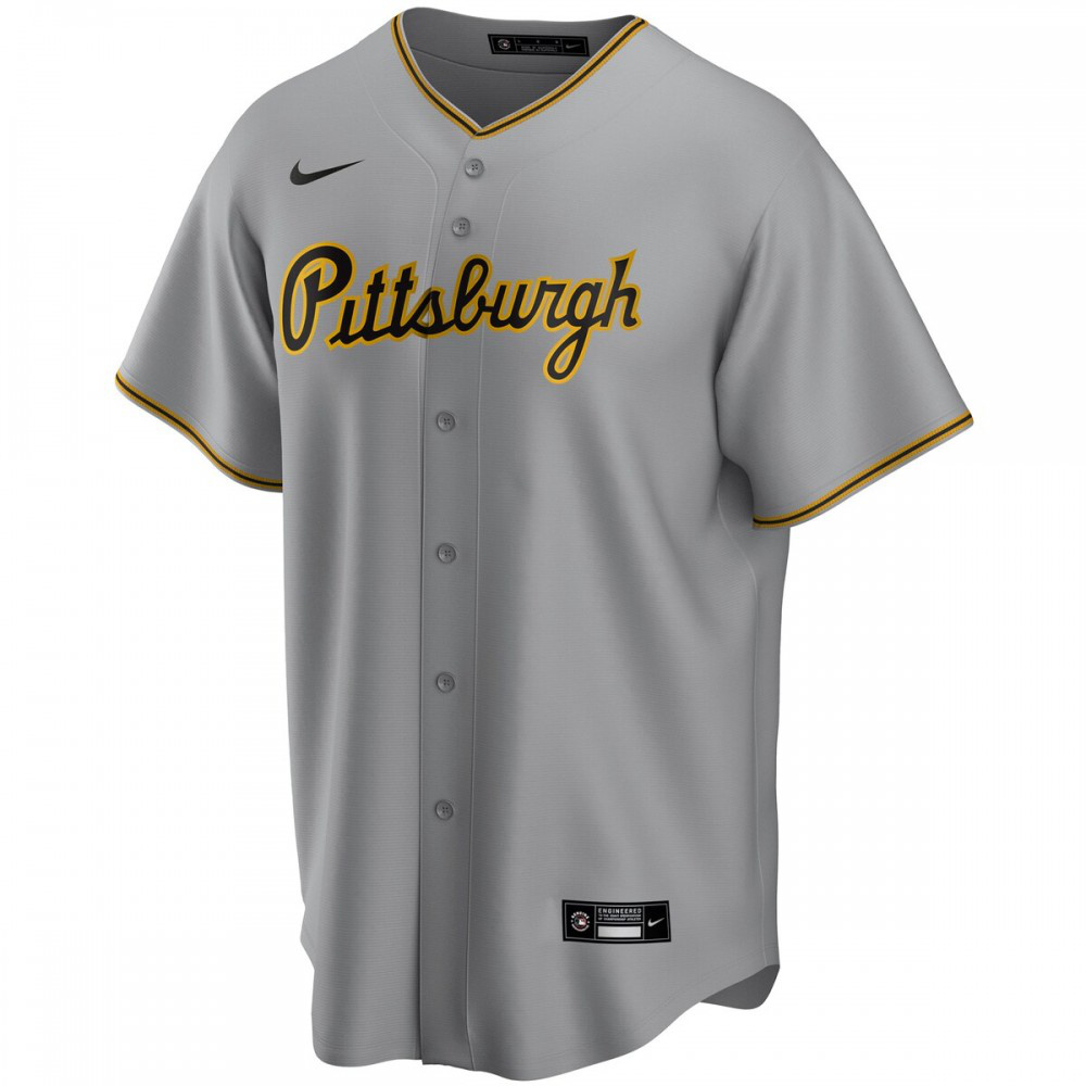 Pittsburgh Pirates Away Replica Team Jersey - Gray-Pro Kit Vault | Brand New 26/27 Sports Jerseys