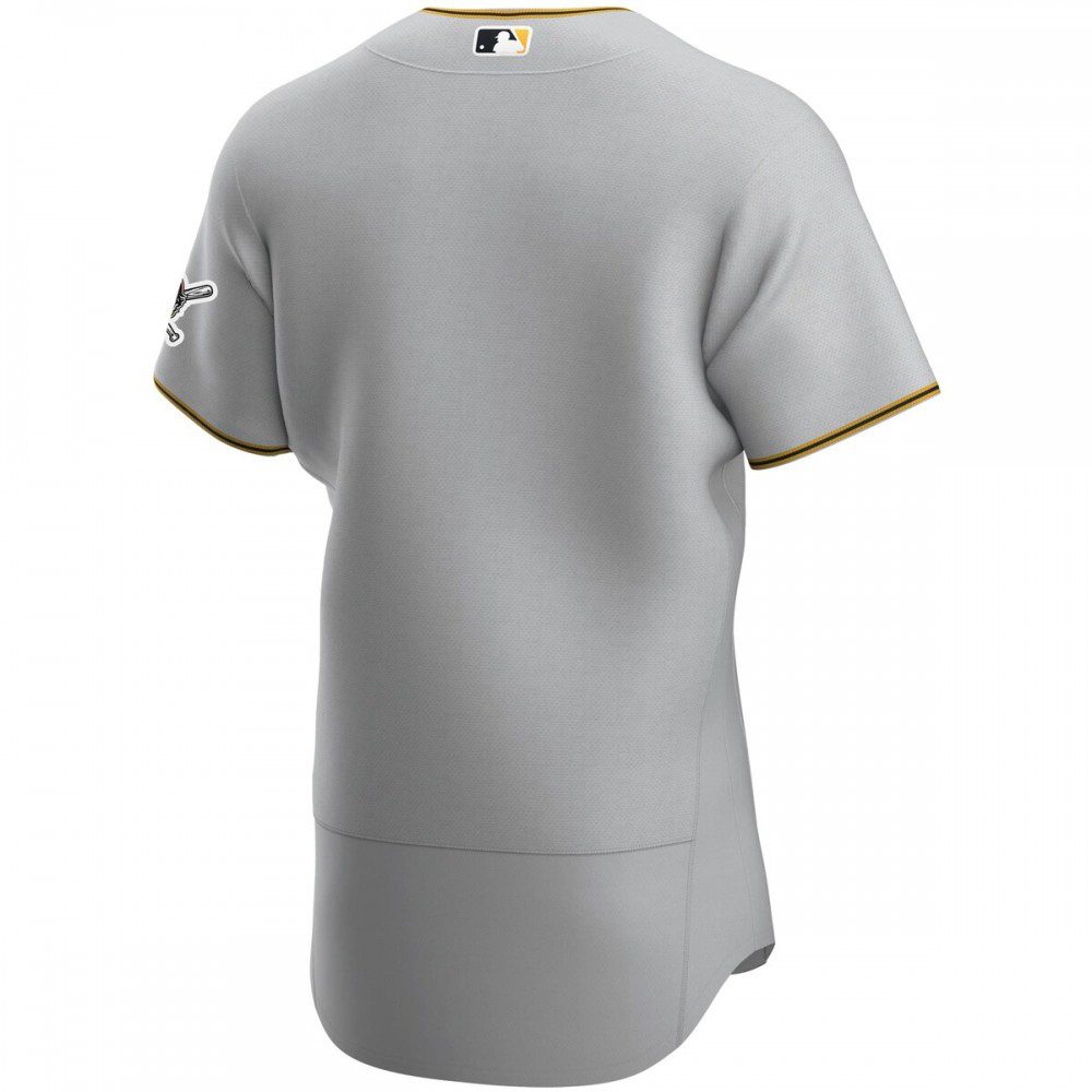 Pittsburgh Pirates Road Authentic Team Jersey - Gray-Pro Kit Vault | Brand New 26/27 Sports Jerseys