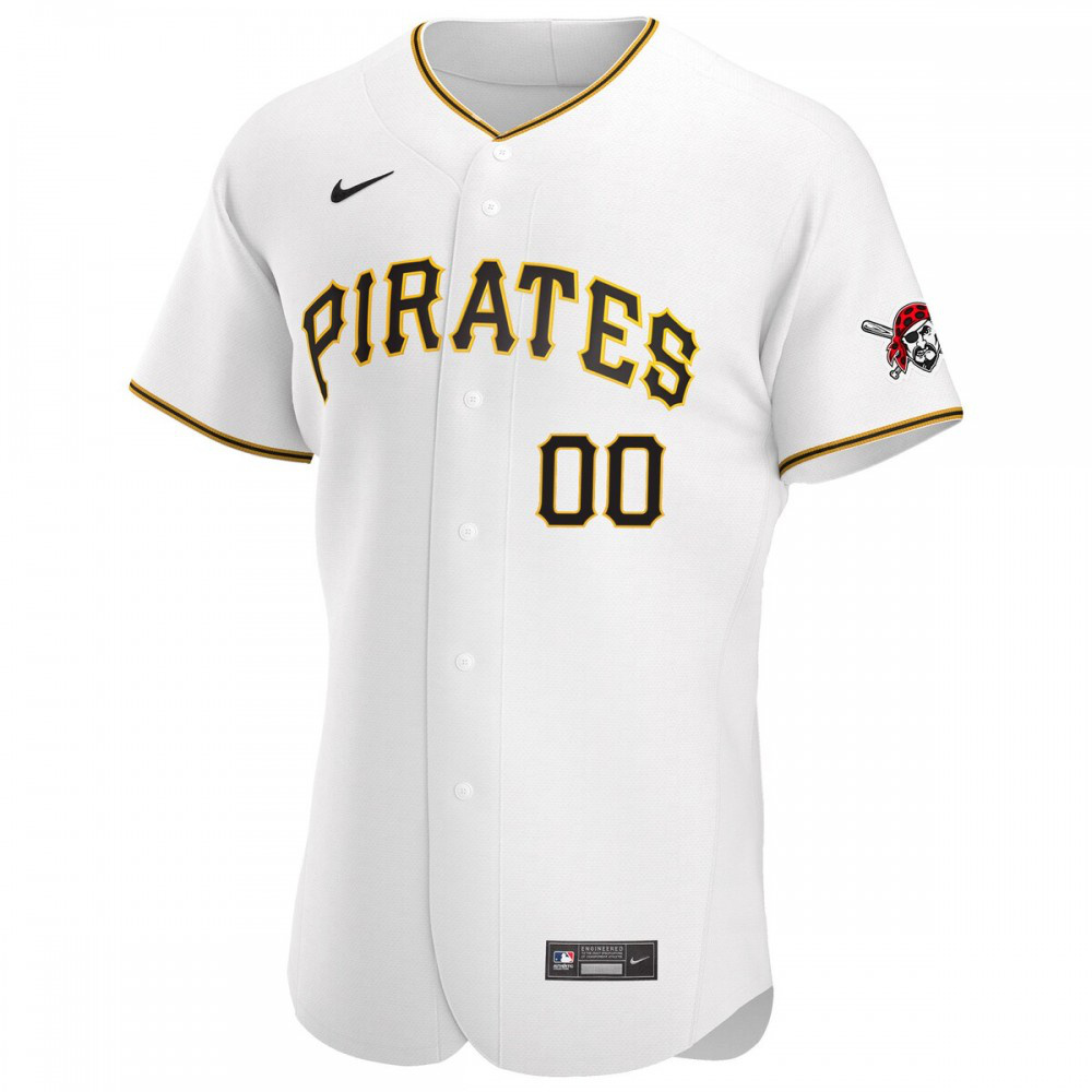 Pittsburgh Pirates Home Custom Pick-A-Player Retired Roster Authentic Jersey - White-Pro Kit Vault | Brand New 26/27 Sports Jerseys