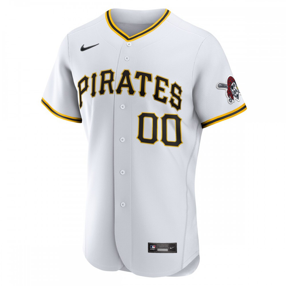 Pittsburgh Pirates Home Authentic Custom Jersey - White-Pro Kit Vault | Brand New 26/27 Sports Jerseys