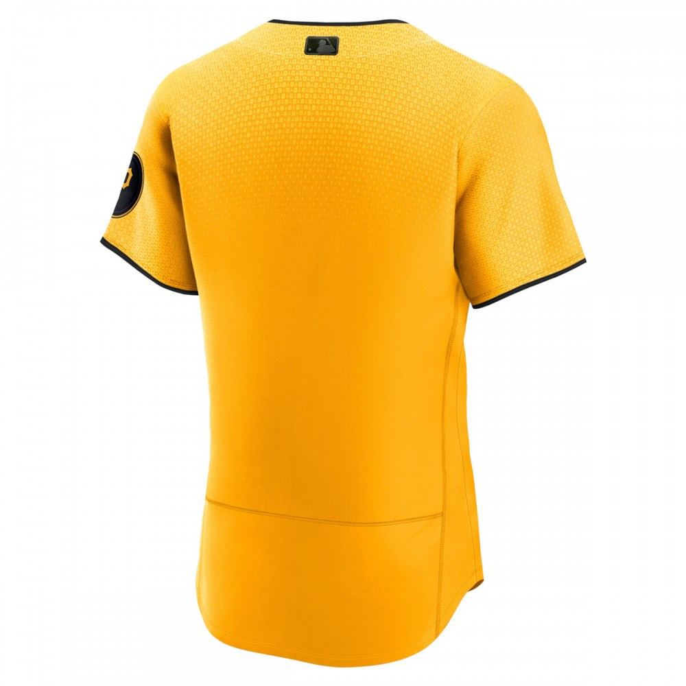 Pittsburgh Pirates 2023 City Connect Authentic Jersey - Gold-Pro Kit Vault | Brand New 26/27 Sports Jerseys