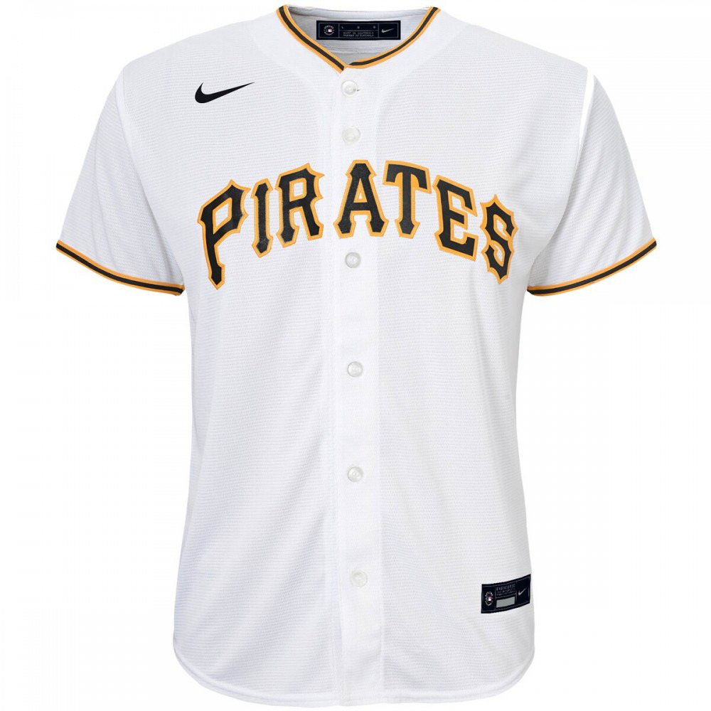 Pittsburgh Pirates Youth Home Replica Team Jersey - White-Pro Kit Vault | Brand New 26/27 Sports Jerseys