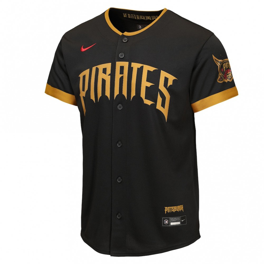 Paul Skenes Pittsburgh Pirates Youth 2026 City Connect Stadium Jersey - Black-Pro Kit Vault | Brand New 26/27 Sports Jerseys
