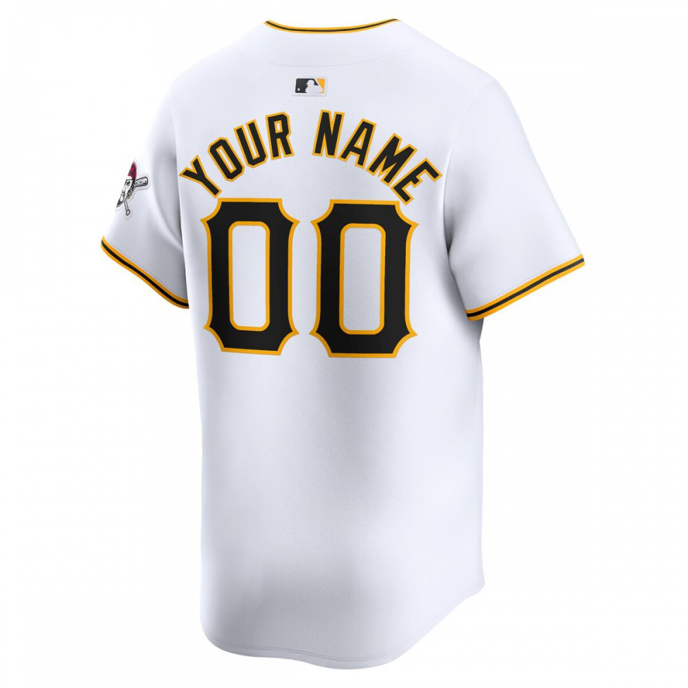 Pittsburgh Pirates Home Limited Custom Jersey - White-Pro Kit Vault | Brand New 26/27 Sports Jerseys