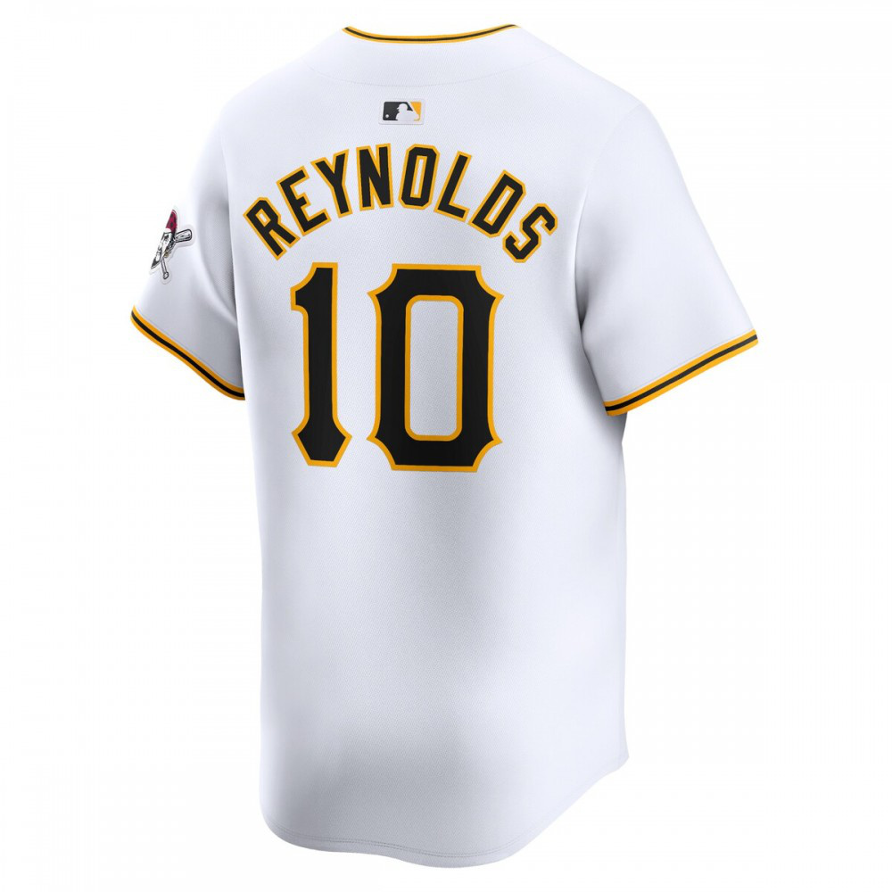 Bryan Reynolds Pittsburgh Pirates Home Limited Player Jersey - White-Pro Kit Vault | Brand New 26/27 Sports Jerseys