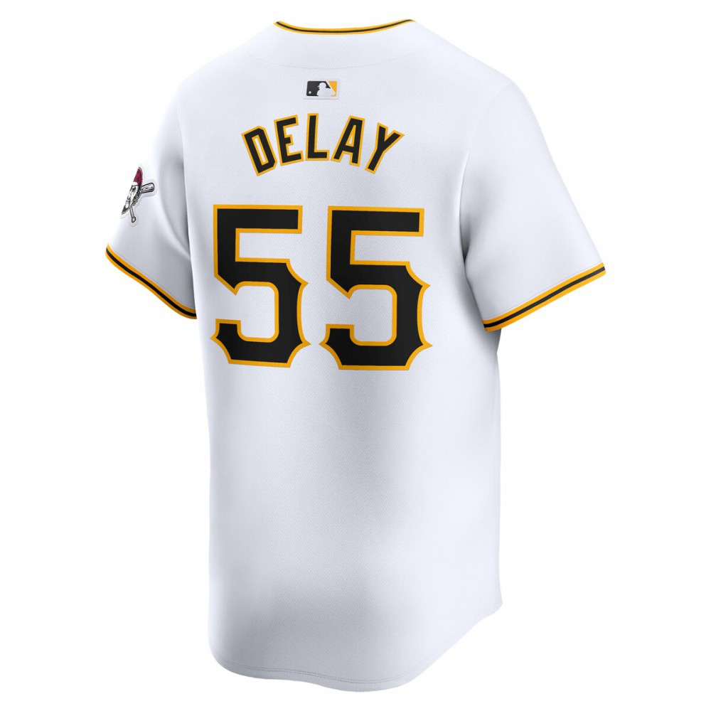 Jason Delay Pittsburgh Pirates Home Limited Player Jersey聽鈥?White-Pro Kit Vault | Brand New 26/27 Sports Jerseys