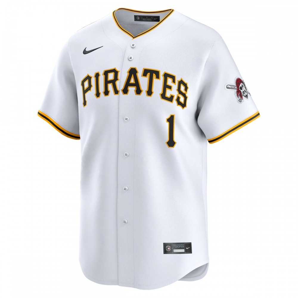 Pittsburgh Pirates #1 Dad Home Limited Jersey - White-Pro Kit Vault | Brand New 26/27 Sports Jerseys